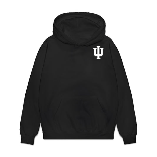 Indiana - NCAA Men's Basketball : Tucker DeVries - Game Face Premium Hooded Sweatshirt-0