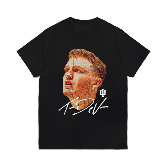 Indiana - NCAA Men's Basketball : Tucker DeVries - Game Face Comfort Colors T-Shirt-0