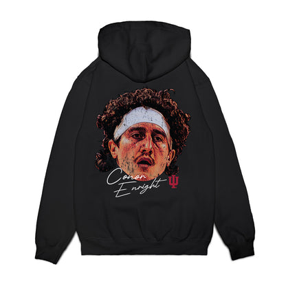 Indiana - NCAA Men's Basketball : Conor Enright - Game Face Premium Hooded Sweatshirt-1