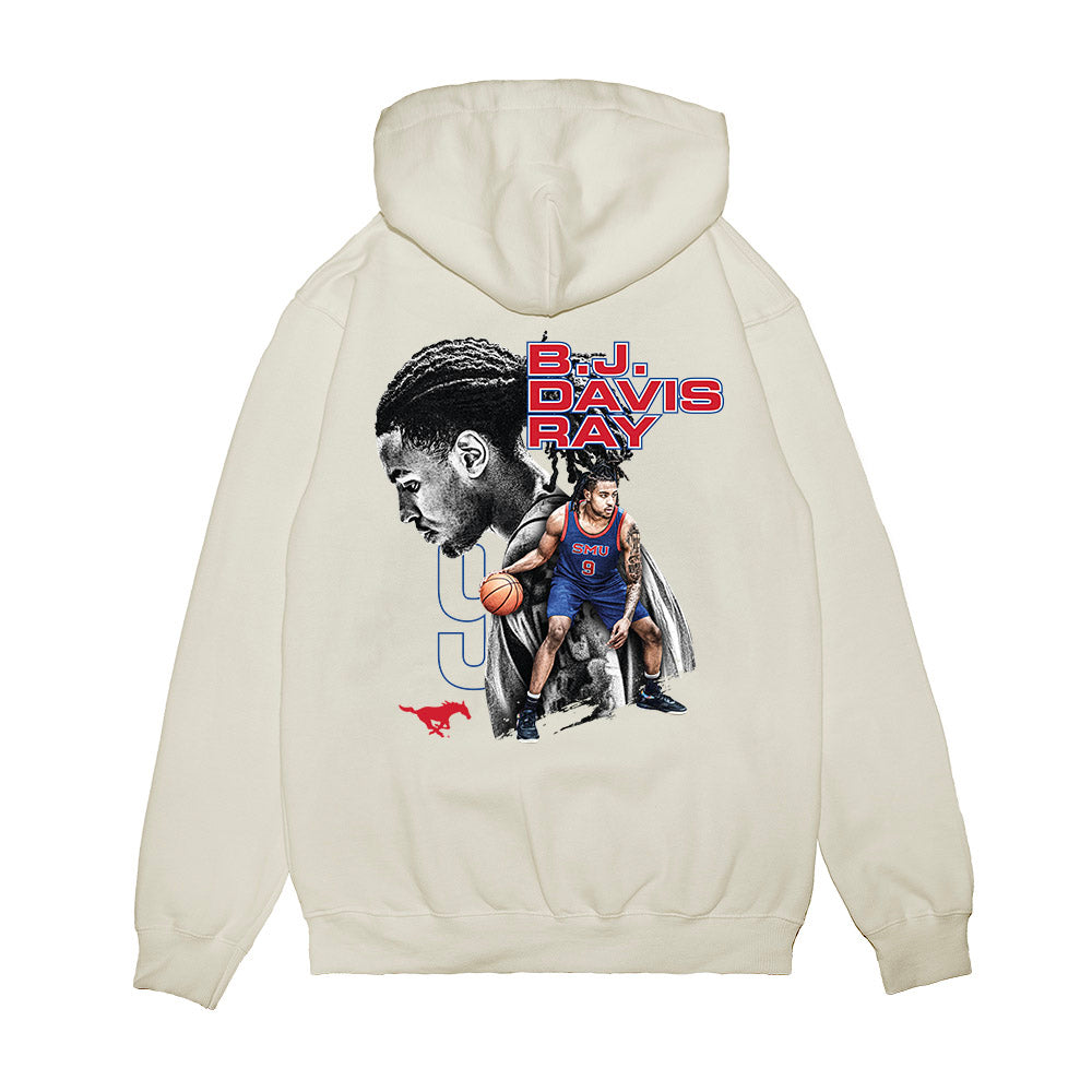 SMU - NCAA Men's Basketball : Bj Davis-Ray - Collage Premium Hooded Sweatshirt-1