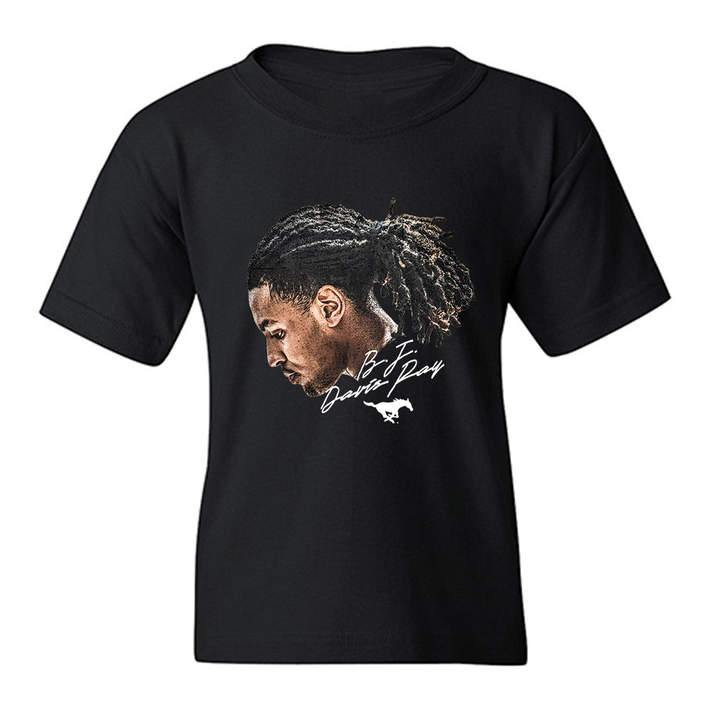 SMU - NCAA Men's Basketball : Bj Davis-Ray - GameFace Youth T-Shirt-0