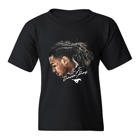 SMU - NCAA Men's Basketball : Bj Davis-Ray - GameFace Youth T-Shirt-0