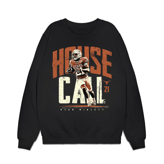 Texas - NCAA Football : Ryan Niblett - Premium Crewneck Sweatshirt-0