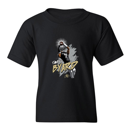 Colorado - NCAA Football : Tawfiq Byard - Graphic Tee Youth T-Shirt-0