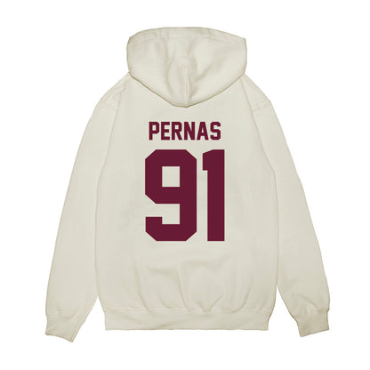 Texas A&M - NCAA Football : Lucas Pernas - Vintage Premium Hooded Sweatshirt-1
