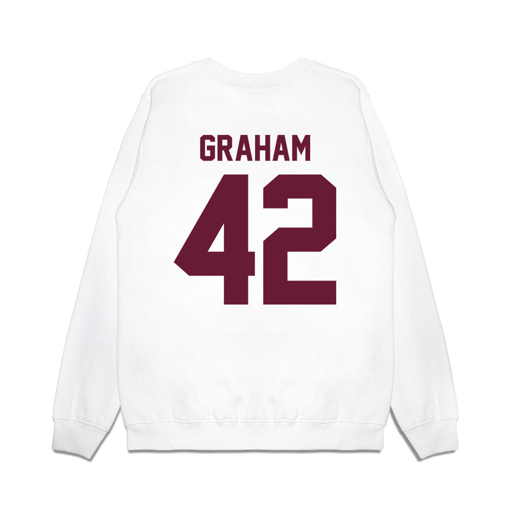 Texas A&M - NCAA Football : Jackson Graham - Vintage Premium Crewneck Sweatshirt-1