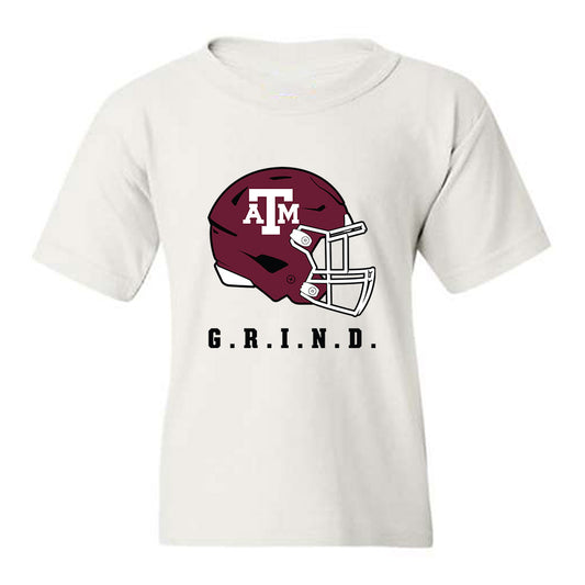 Texas A&M - NCAA Football : Luke Miller - Vintage Youth T-Shirt-0