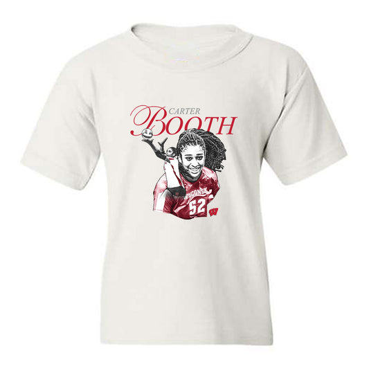 Wisconsin - NCAA Women's Volleyball : Carter Booth - Collage Youth T-Shirt-0