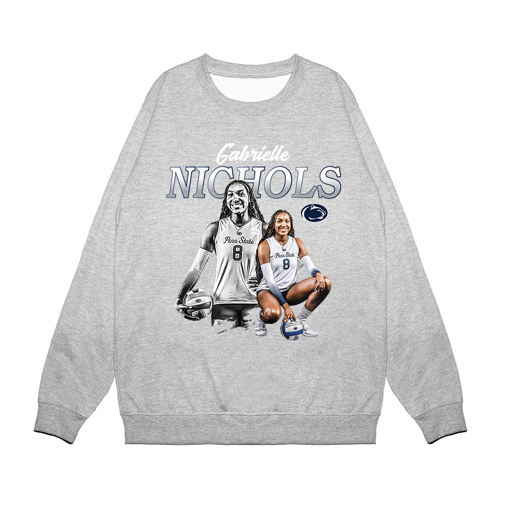 Penn State - NCAA Women's Volleyball : Gabrielle Nichols - Collage Premium Crewneck Sweatshirt-0