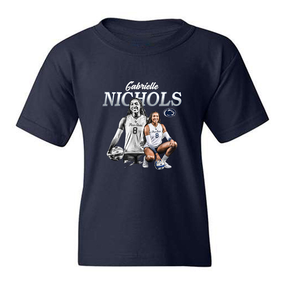 Penn State - NCAA Women's Volleyball : Gabrielle Nichols - Collage Youth T-Shirt-0