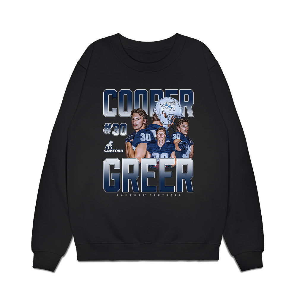 Samford - NCAA Football : Cooper Greer - Collage Premium Crewneck Sweatshirt-0