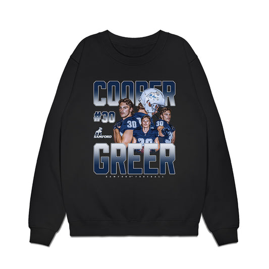 Samford - NCAA Football : Cooper Greer - Collage Premium Crewneck Sweatshirt-0