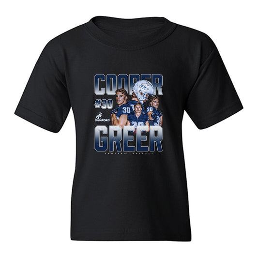 Samford - NCAA Football : Cooper Greer - Collage Youth T-Shirt-0