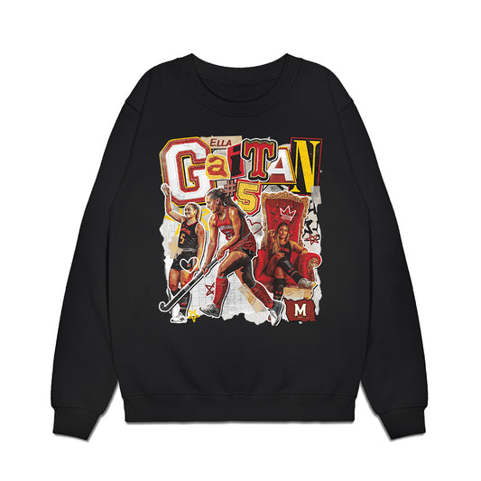 Maryland - NCAA Women's Field Hockey : Ella Gaitan - Collage Premium Crewneck Sweatshirt-0
