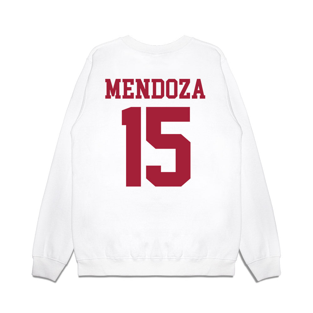 Indiana - NCAA Football : Fernando Mendoza - Heisman Winner Premium Crewneck Sweatshirt-1