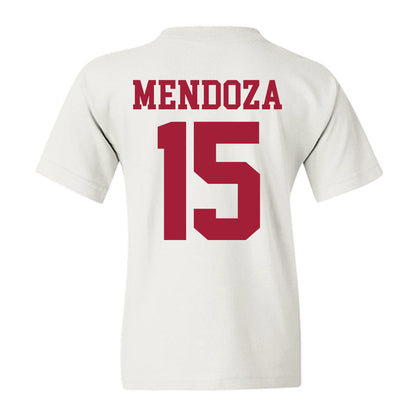 Indiana - NCAA Football : Fernando Mendoza - Heisman Finalist Youth T-Shirt-1