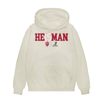 Indiana - NCAA Football : Fernando Mendoza - Heisman Winner Premium Hooded Sweatshirt-0
