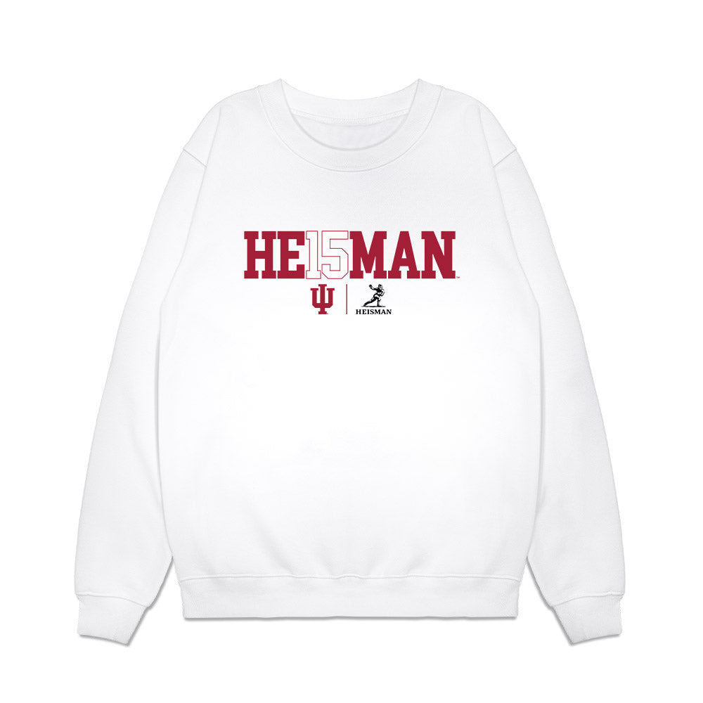 Indiana - NCAA Football : Fernando Mendoza - Heisman Winner Premium Crewneck Sweatshirt-0