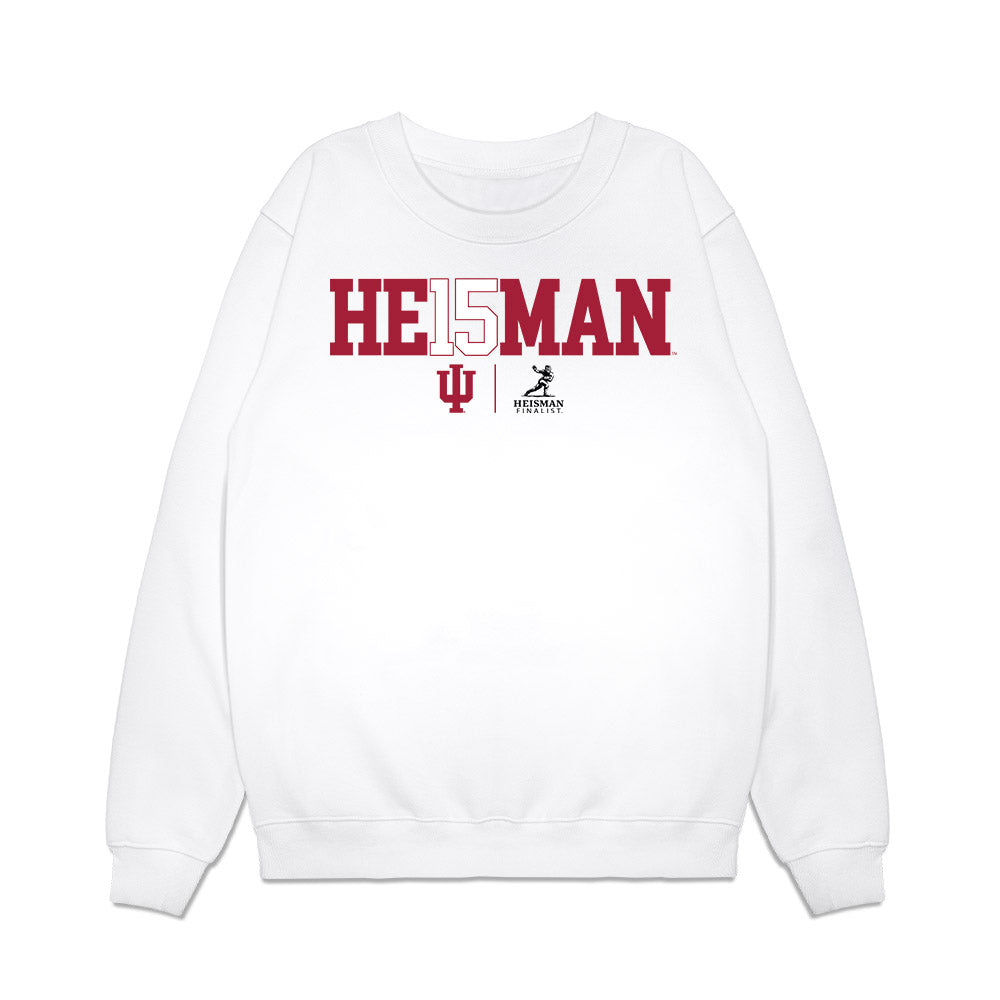 Indiana - NCAA Football : Fernando Mendoza - Heisman Finalist Premium Crewneck Sweatshirt-0