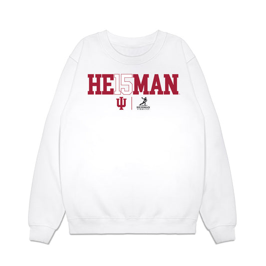 Indiana - NCAA Football : Fernando Mendoza - Heisman Finalist Premium Crewneck Sweatshirt-0