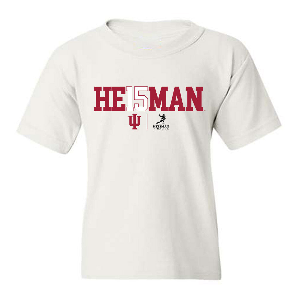 Indiana - NCAA Football : Fernando Mendoza - Heisman Finalist Youth T-Shirt-0
