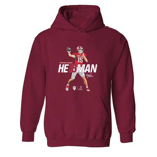 Indiana - NCAA Football : Fernando Mendoza - Heisman Finalist Hooded Sweatshirt-0