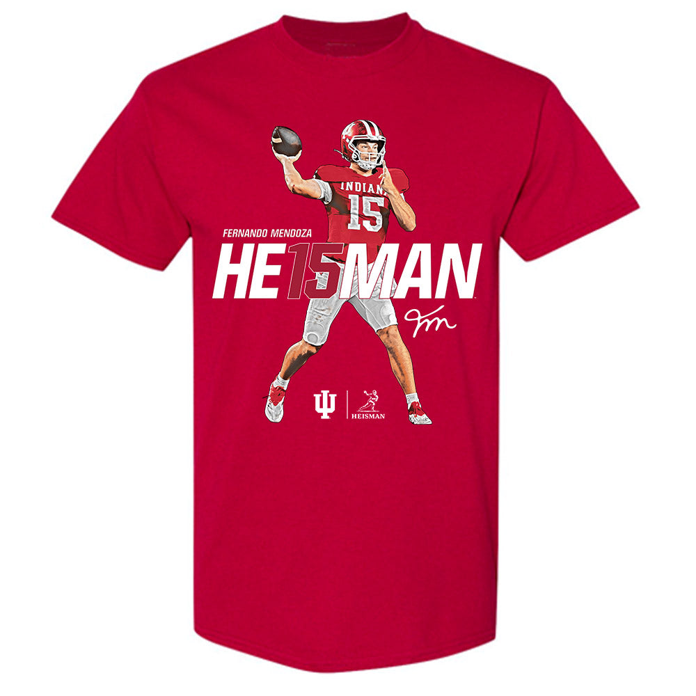 Indiana - NCAA Football : Fernando Mendoza - Heisman Winner T-Shirt-0