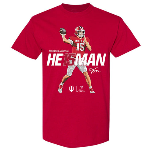 Indiana - NCAA Football : Fernando Mendoza - Heisman Winner T-Shirt-0