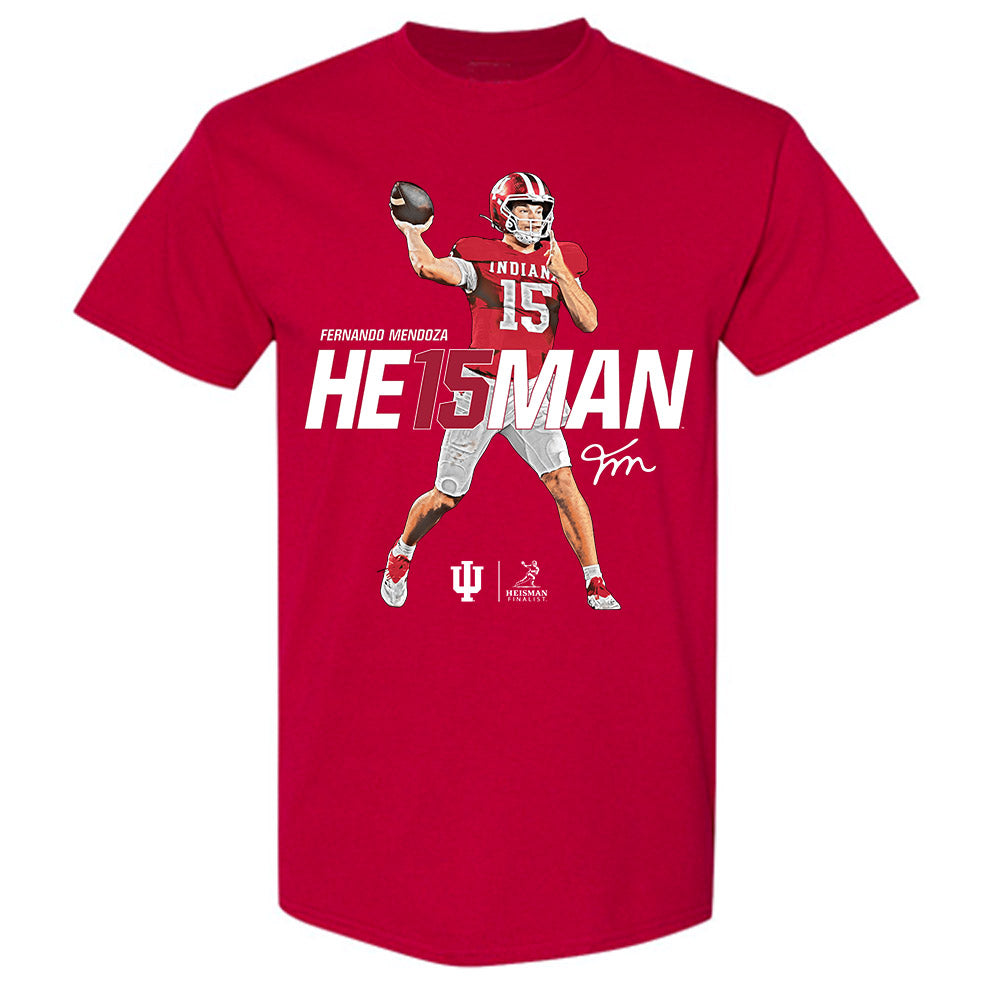 Indiana - NCAA Football : Fernando Mendoza - Heisman Finalist T-Shirt-0