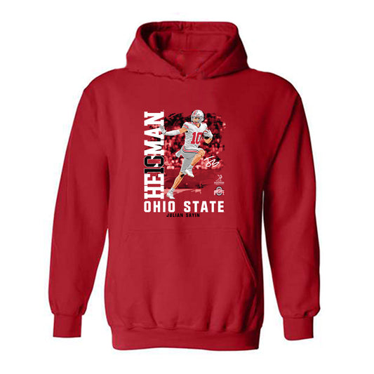Ohio State - NCAA Football : Julian Sayin - Heisman Finalist Hooded Sweatshirt-0
