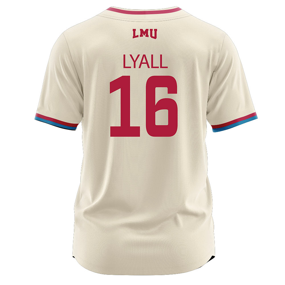 LMU - NCAA Baseball : Jake Lyall - White Jersey-1