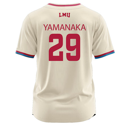 LMU - NCAA Baseball : Eli Yamanaka - White Jersey-1