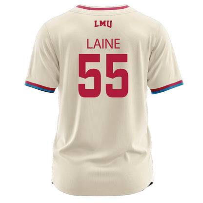 LMU - NCAA Baseball : Avery Laine - White Jersey-1