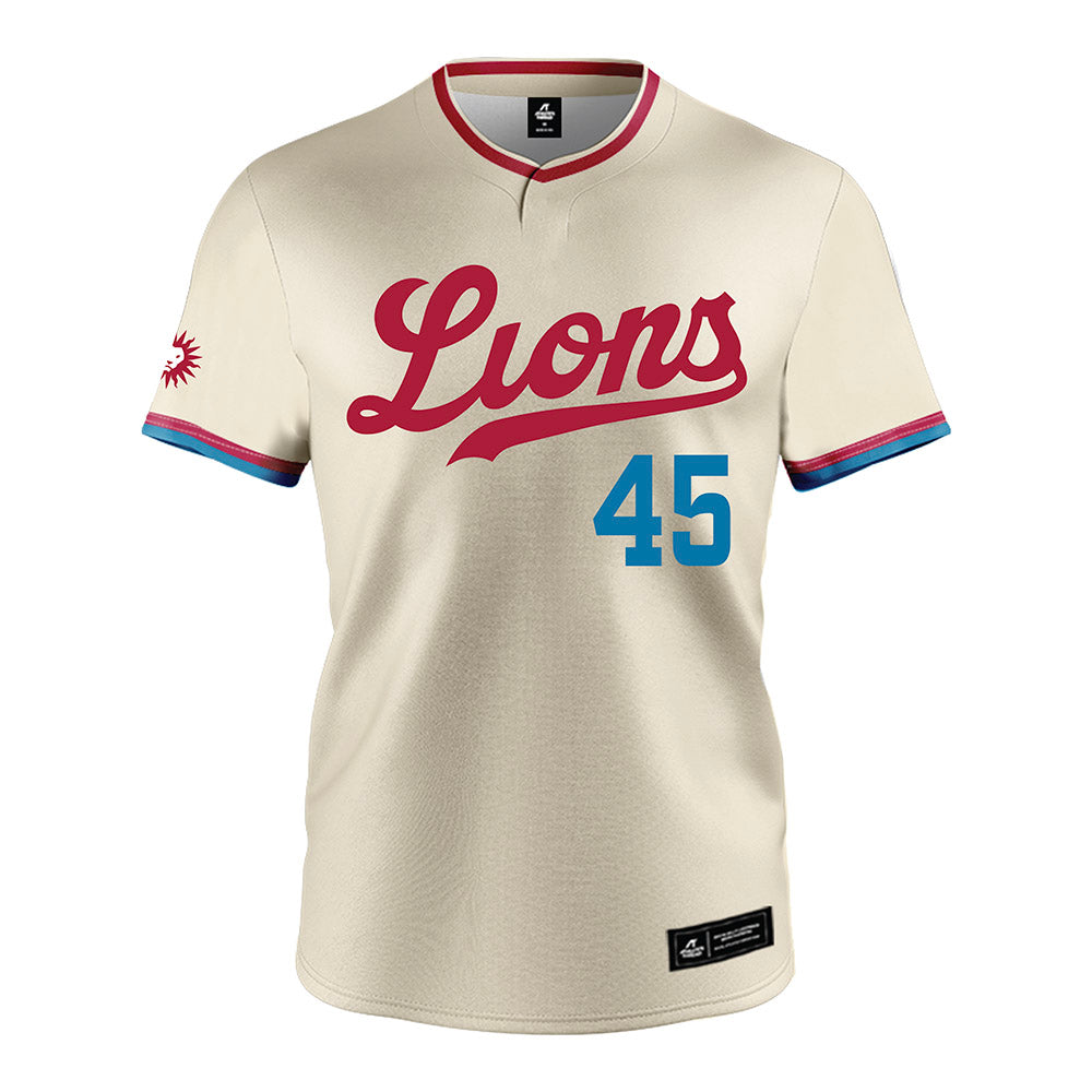 LMU - NCAA Baseball : Cole Stucky - White Jersey-0