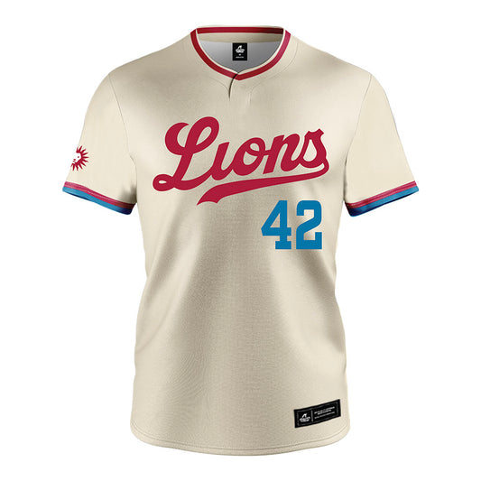 LMU - NCAA Baseball : Zach Bender - White Jersey-0