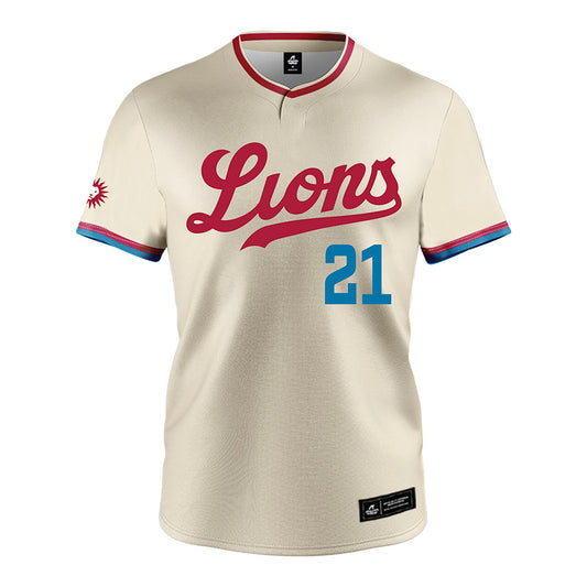 LMU - NCAA Baseball : Niko Riera - White Jersey-0