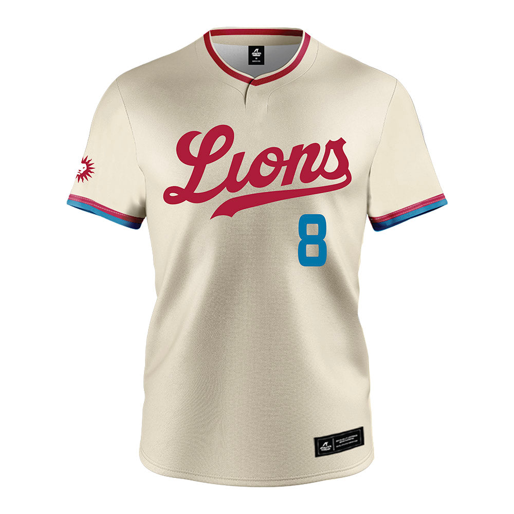LMU - NCAA Baseball : Gavin Jacobsen - White Jersey-0