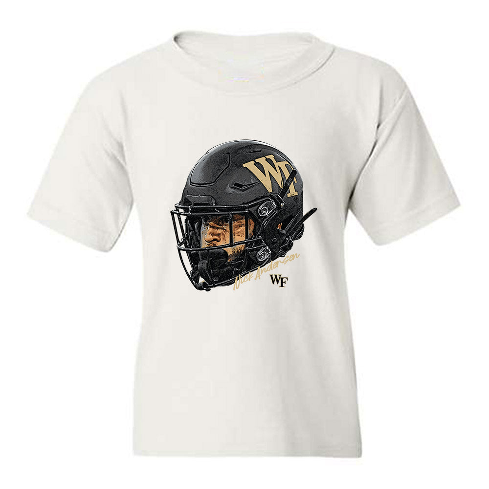Wake Forest - NCAA Football : Nick Andersen - Game Face Youth T-Shirt-0
