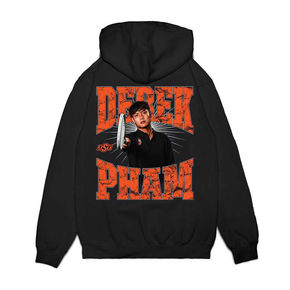 Oklahoma State - NCAA Men's Tennis : Derek Pham - Collage Premium Hooded Sweatshirt-1