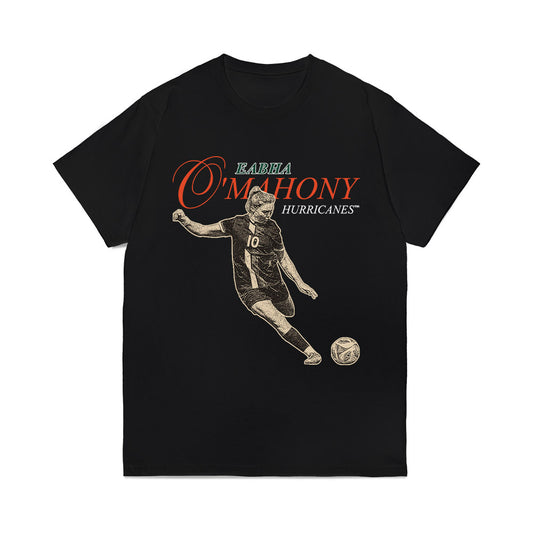 Miami - NCAA Women's Soccer : Eabha Omahony - Comfort Colors T-Shirt-0