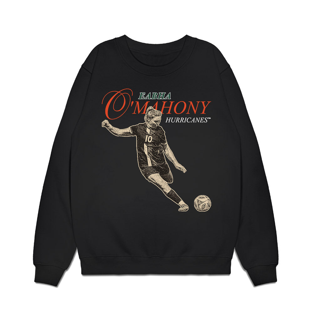 Miami - NCAA Women's Soccer : Eabha Omahony - Premium Crewneck Sweatshirt-0