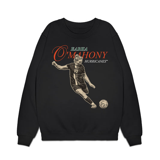 Miami - NCAA Women's Soccer : Eabha Omahony - Premium Crewneck Sweatshirt-0