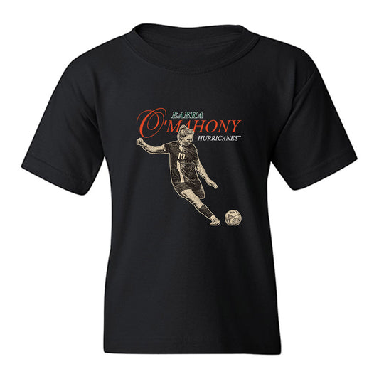 Miami - NCAA Women's Soccer : Eabha Omahony - Youth T-Shirt-0