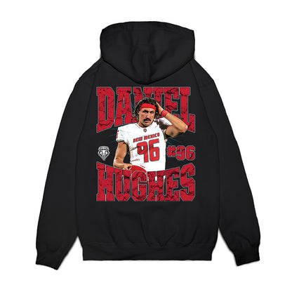 New Mexico - NCAA Football : Daniel Hughes - Collage Premium Hooded Sweatshirt-1