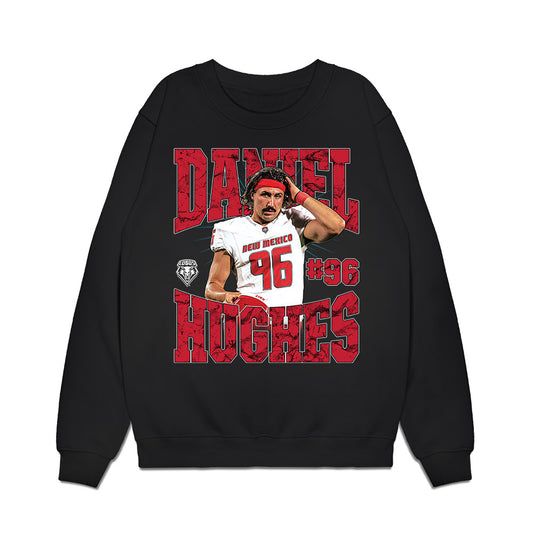 New Mexico - NCAA Football : Daniel Hughes - Collage Premium Crewneck Sweatshirt-0