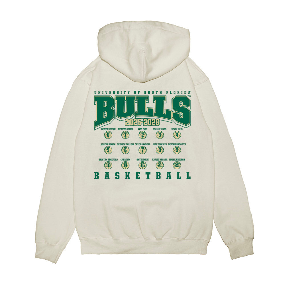 USF - NCAA Men's Basketball : - Roster Premium Hooded Sweatshirt-1