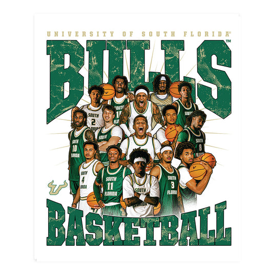 USF - NCAA Men's Basketball : - Team Collage Poster 20x24-0