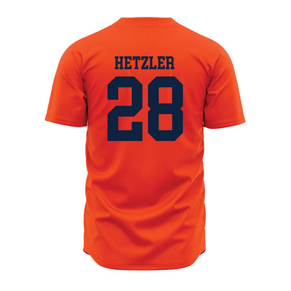 Auburn - NCAA Baseball : Ryan Hetzler - Orange Jersey-1