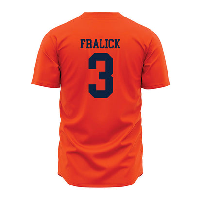 Auburn - NCAA Baseball : Chase Fralick - Orange Jersey-1