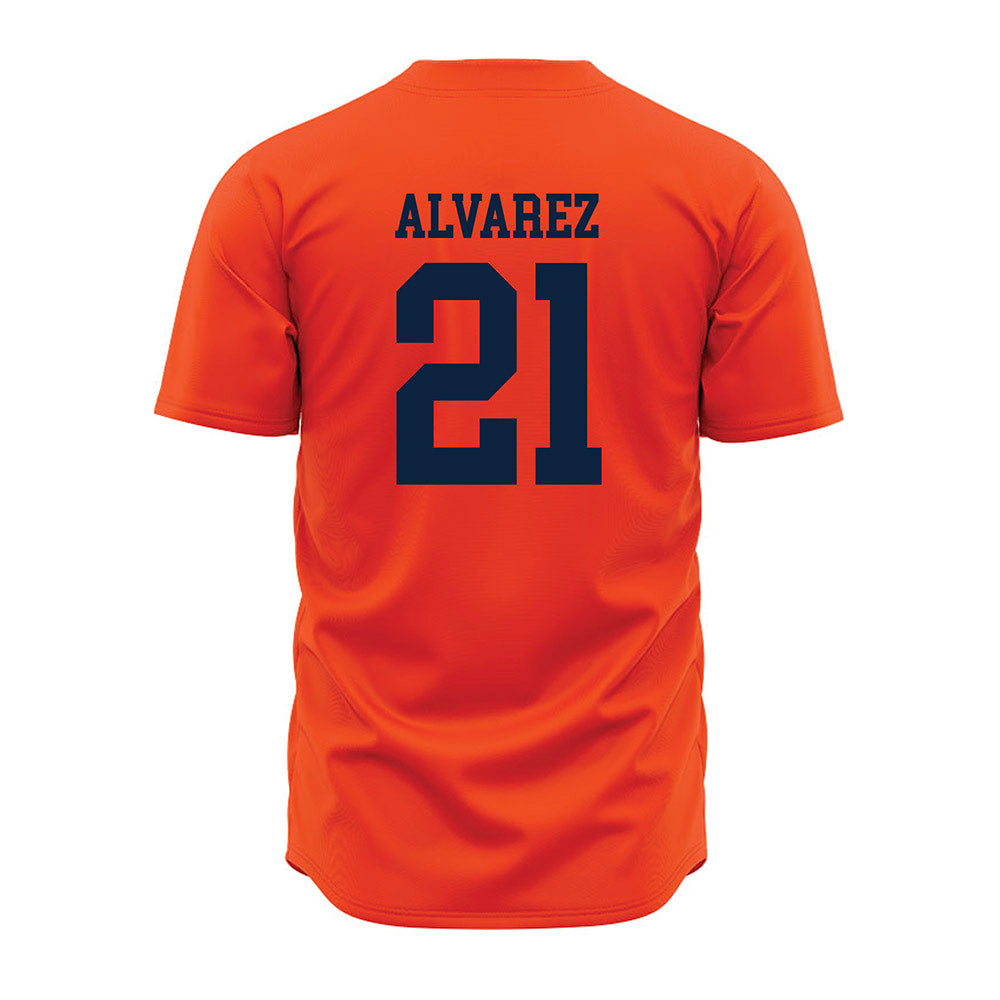 Auburn - NCAA Baseball : Andreas Alvarez - Orange Jersey-1